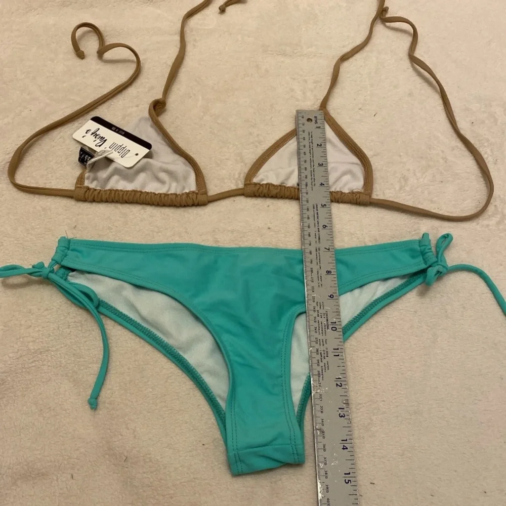 Dippin' Daisy's Milk Chocolate and Sea foam Micro Bikini